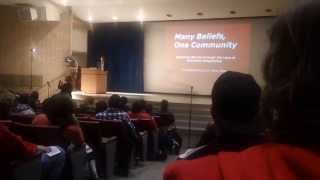 MAH00039 2013-10-29 Dr. Eboo Patel, Acts of Faith, Carl Sandburg Auditorium, NIU