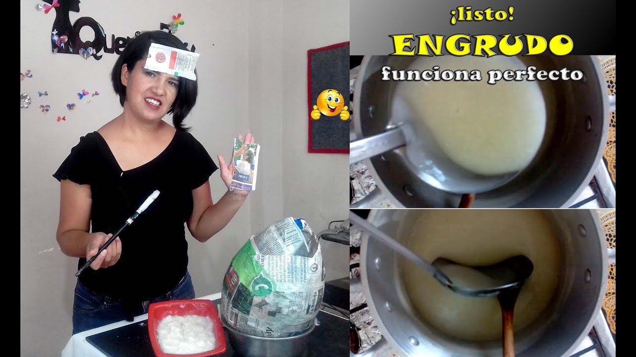 Como hacer Engrudo - how to make Engrudo - Flour Pasta - YouTube