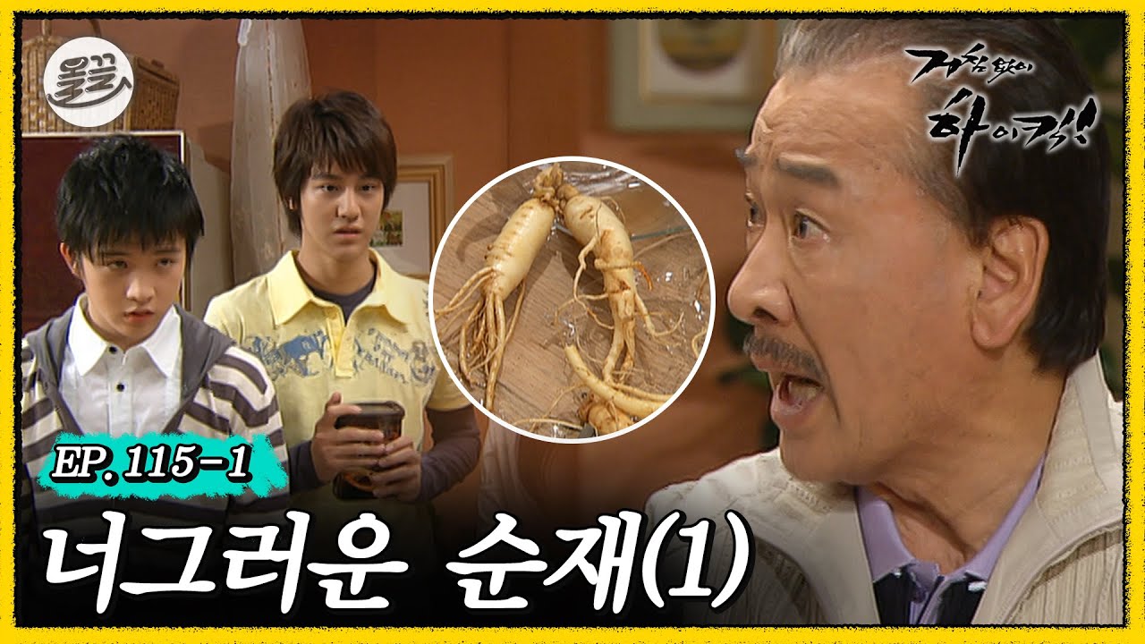 [거침킥] 앗! 범이가 순재의 산삼주를 깨버렸다! 😏너그러운 순재 1탄😏| 거침없이하이킥 MBC070425방송