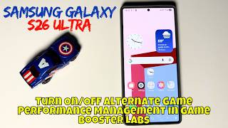 تشغيل/إيقاف إدارة أداء الألعاب البديلة في تطبيق Game Booster Labs على هاتف سامسونج جالاكسي إس 26 ... screenshot 1