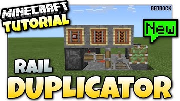 Minecraft - Rail DUPLICATOR [ GLITCH ] TUTORIAL - Bedrock [ Xbox / MCPE / Windows 10 ]