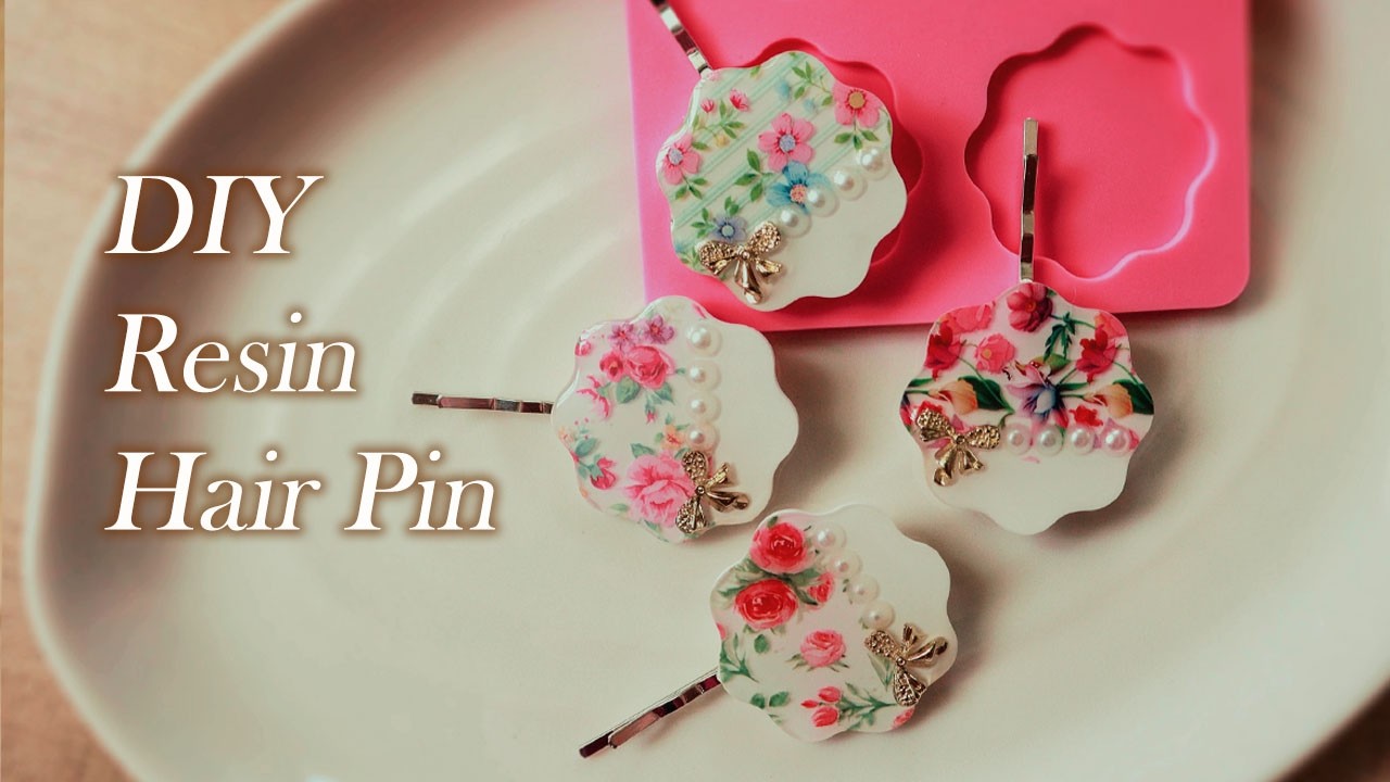 Easy Resin Hair Pin DIY for Beginners | Cute & Quick Resin Crafts
