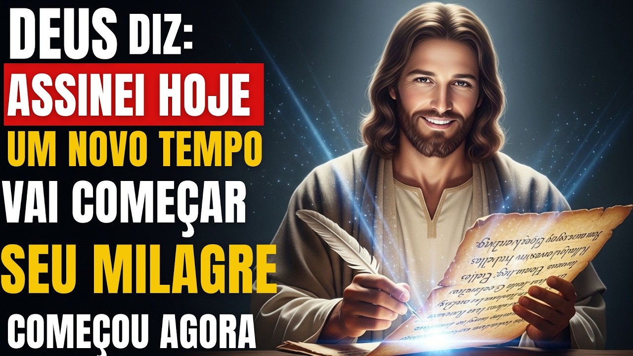 DEUS DIZ ACABEI DE ASSIANAR, SEU MILAGRE COMEÇA AGORA