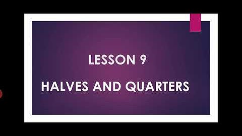 Class 4 L-9 Halves and Quarters (YC)