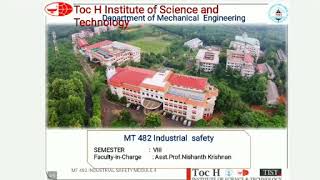 MT482 Industrial Safety-Module IV-Workplace Design-Asst Prof Nishanth Krishnan