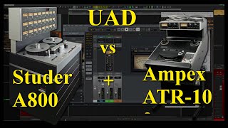 UAD Studer A800 vs Ampex ATR-102