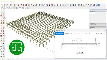 Apply "Toh Rebars" make a rebars for slab | Toh Rebars | Extension for SketchUp