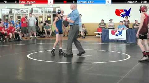 2012 Schoolboy Nat. Duals  70: Boo Dryden vs. Samu...