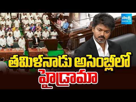 తమిళనాడు అసెంబ్లీలో హైడ్రామా: TVK Vijay Govt Floor Test Live Update | CM Vijay In Assembly - SAKSHITV