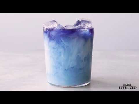 Butterfly Pea Flower Matcha Lemonade - Oh, How Civilized