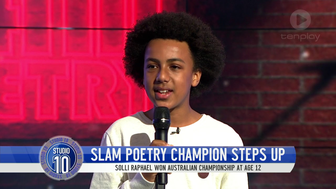 The 13-Year-Old Aussie Slam Poet Champion  | Studio 10