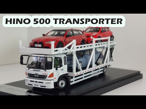 Unique Model Hino 500 Transporter 1/64 Diecast - YouTube