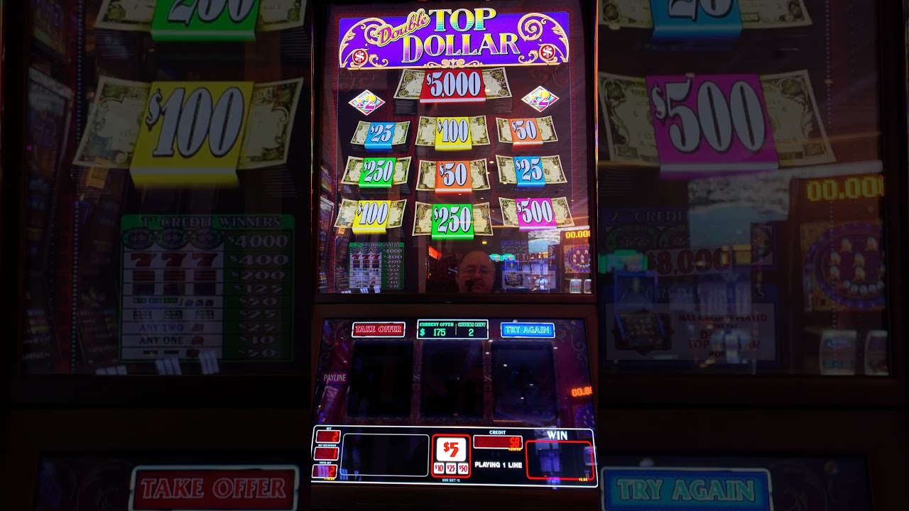 Double Top Dollar Machine Just Went CRAZY #casino #slots #jackpot