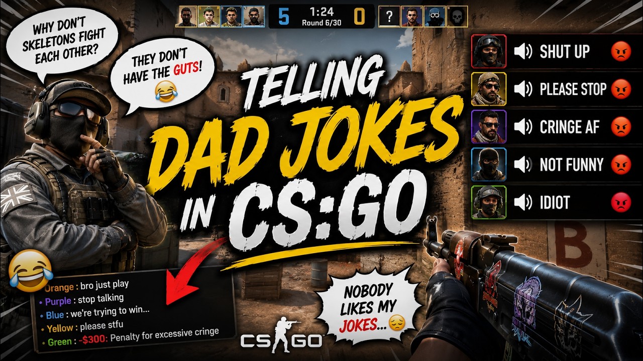 Telling Dad Jokes In CSGO - YouTube