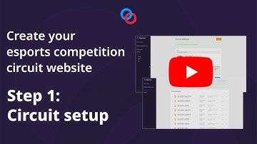 Step 1 : Create your esports competition circuit website