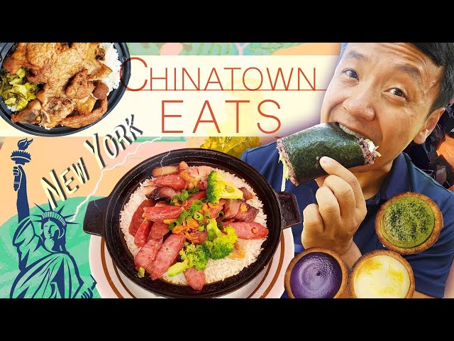 EATING New York Chinatown! CLAYPOT RICE & BEST Fried Dumplings!