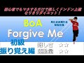 BoA Forgive Me 初級レッスン編 ダンス  インストラクター和加 danceGI (dance gradually improves)