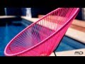 Acapulco Chair Replica - Outdoor Wicker - Pink - Milan Direct Acapulco Chair Replica - Outdoor Wicker - Pink - Milan Direct
