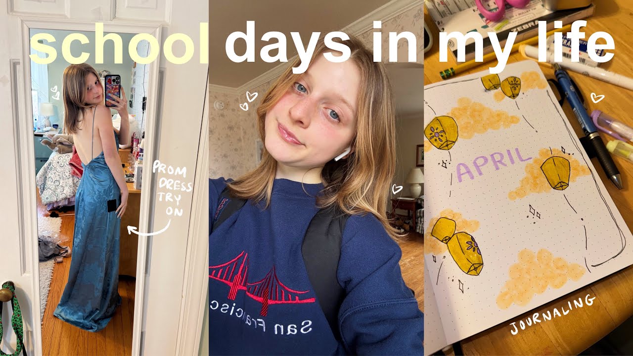 VLOG: finding my PROM dress, trader joe’s haul, studying for ap exams 👗🛒
