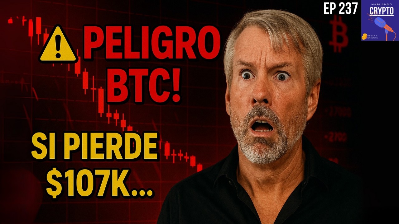 🚨 BITCOIN en PELIGRO: Si pierde los 107k podría DESPLOMARSE hasta... 😱 ...