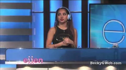 Becky G guest DJs on Ellen