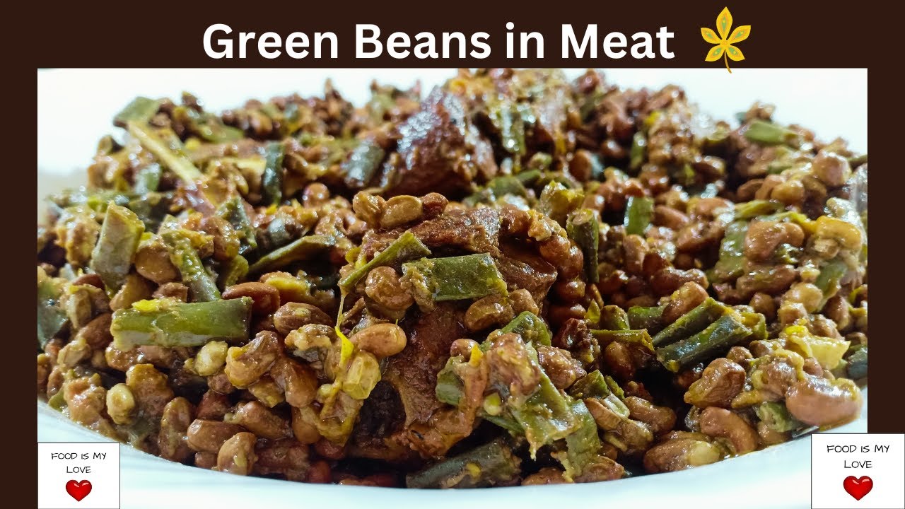 green beans in meat how to cook green beans green beans recipes YouTube