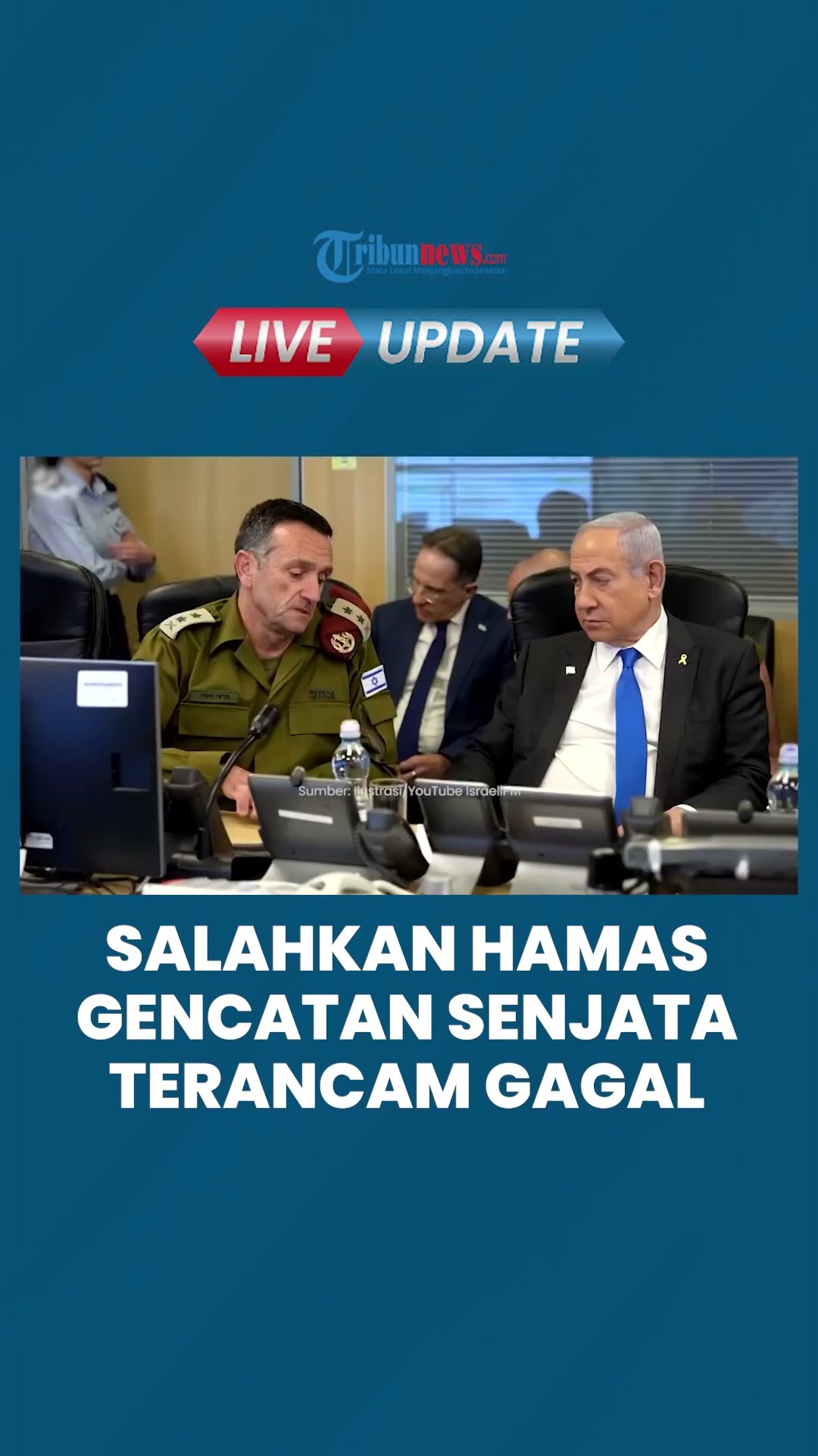 Netanyahu Tunda Rapat Kabinet Sebut Hamas Berulah, Gencatan Senjata Gaza Terancam Gagal