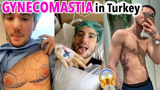 I got Gynecomastia Surgery (MAN BOOBS REDUCTION) in Turkey!!