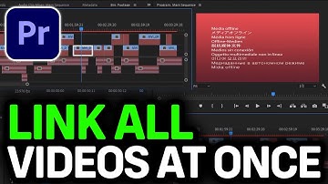 How To Link Multiple Offline Video Files At Once In Premiere Pro (Media Offline Adobe Premiere Pro)