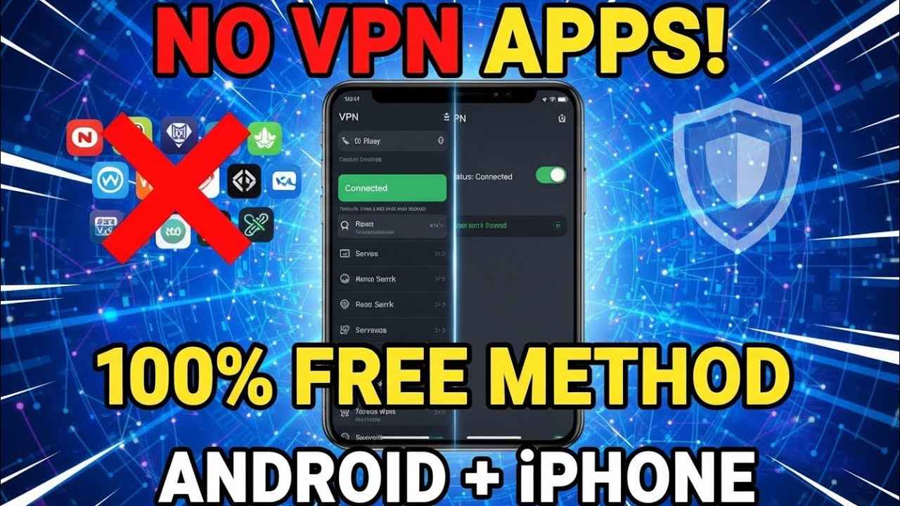 How to Use VPN Without Any App on Android & iPhone | 100% Free Method ...