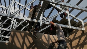 Mái ngói kèo thép siêu nhẹ và Quy trình lợp ngói - Kho Tư liệu Xây dựng