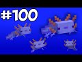 Conseguí 100 AJOLOTES AZULES en Minecraft Survival...