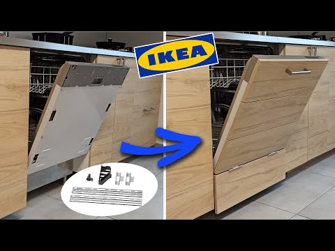 IKEA install Dishwasher Kitchen Door - porte lave vaisselle cuisine ERSATTARE