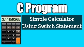 C program for simple calculator using switch statement to perform arithmetic operations