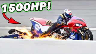 Straddling 1500hp of “NOPE” - Top Fuel BIKES!