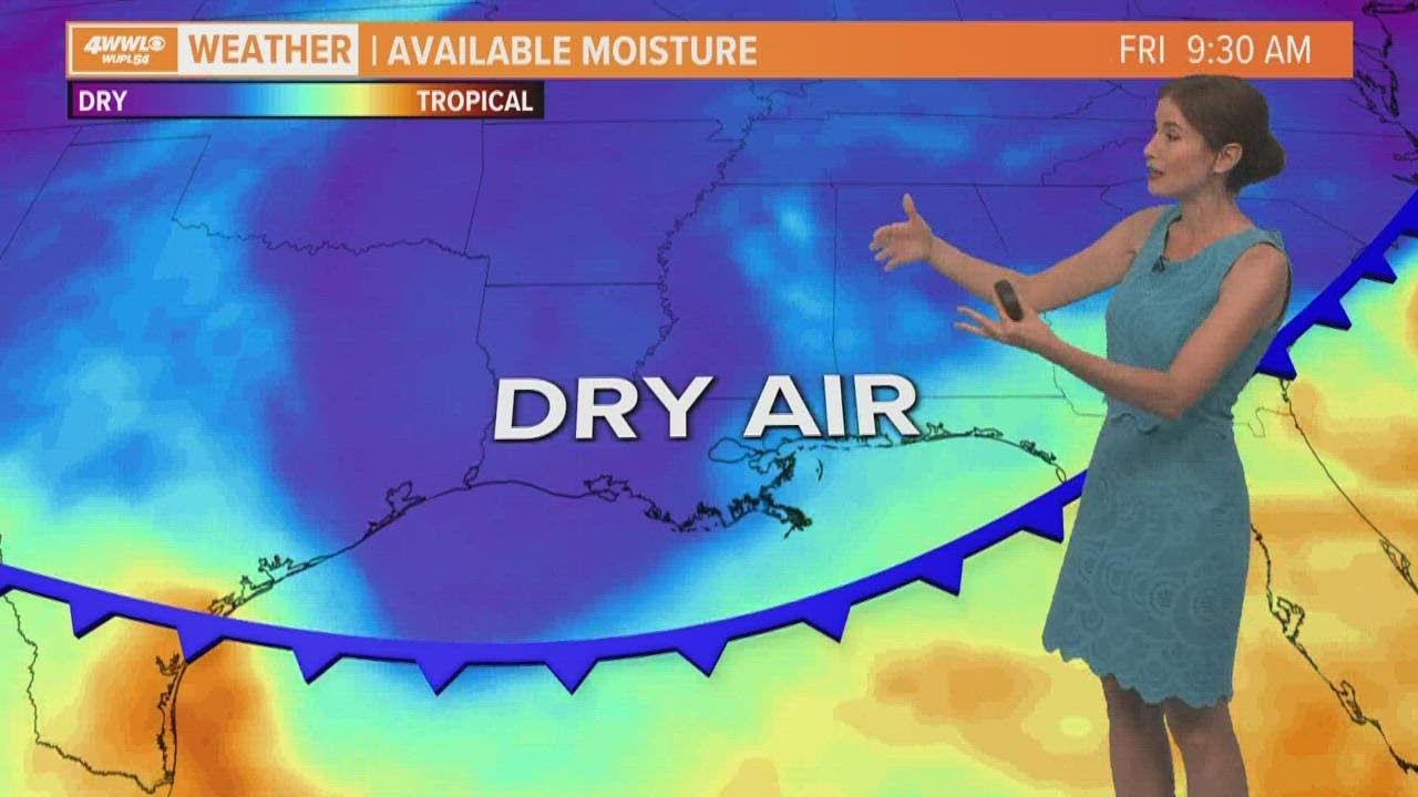 Spotty rain this weekend; cool front on the way - YouTube