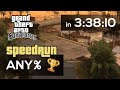 GTA San Andreas Speedrun - any% (no AJS) in 3:38:10 (World Record)