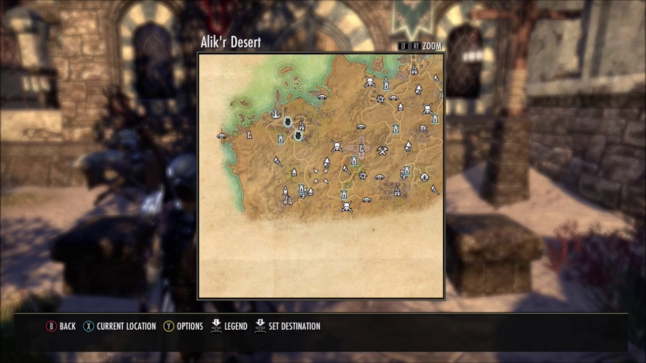 The Elder Scrolls Online, ESO, Alik'r Desert, Alik'r Full Map, Fu...