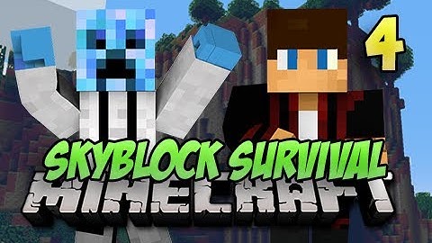 Minecraft Skyblock Survival - #4 - MOB SPAWNER STARTED!
