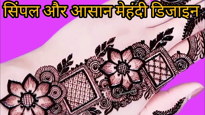 Stylish & Attractive Back Hand Mehndi Design | Easy Mehndi | Simple Mehndi Design | Mehndi design ||