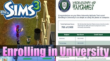 The Sims 3: Enrolling in University | Ep. 2