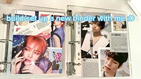 building/setting up an acrylic skz photocard binder || MY FIRST VIDEO