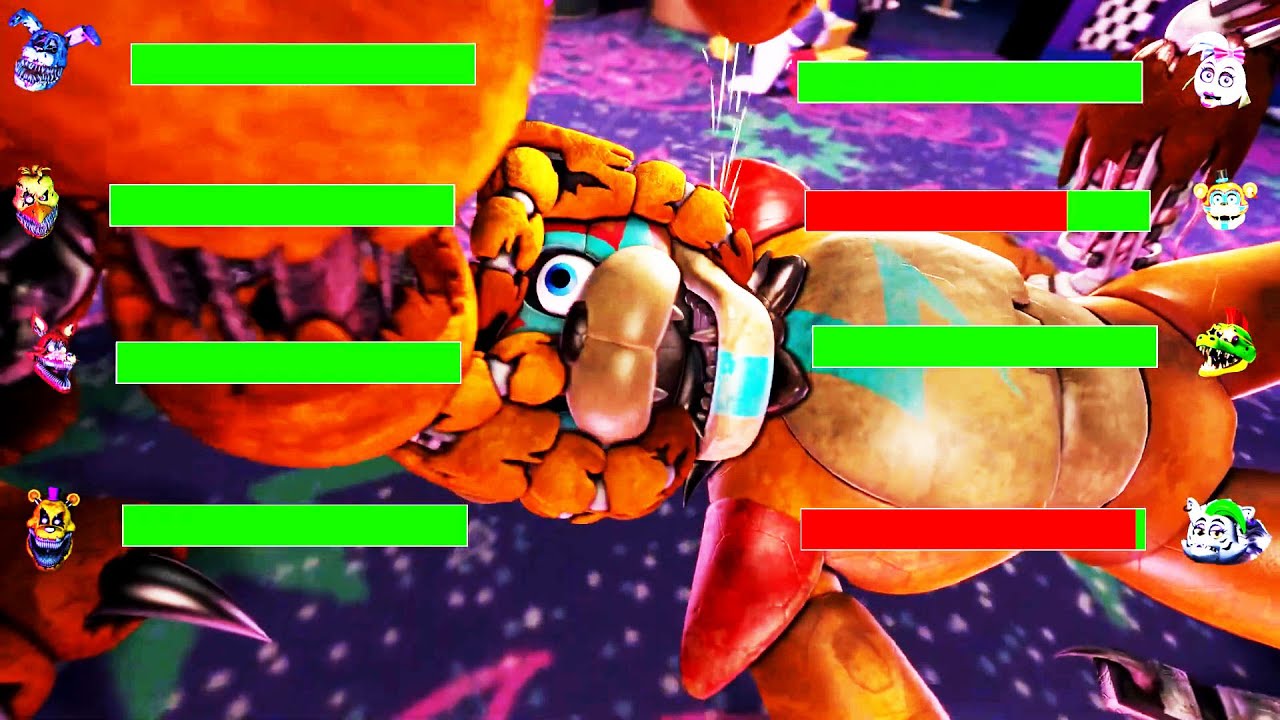 [SFM FNaF] Top 10 FNAF VS FIGHT Animations WITH Healthbars