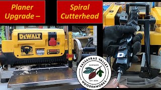 DeWALT 735 Planer Upgrade: Spiral Cutterhead