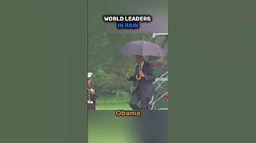 When It Rains — Leaders Use Umbrellas, But Putin Stood Alone ☔🇷🇺 #powermoves #putin #trump #obama