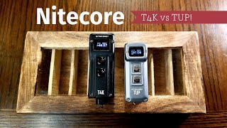 Nitecore T4K (4,000 lumens) vs TUP (1,000 lumens)!