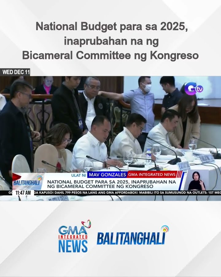 National Budget para sa 2025, inaprubahan na ng Bicameral Committee ng Kongreso | Balitanghali