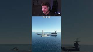 Biggest Military Planes Landing on Aircraft Carrier