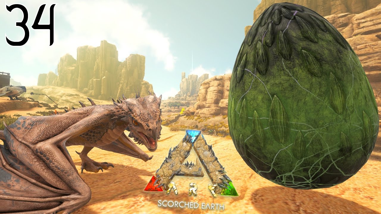 fright night JE CAPTURE UN NOUVEL ŒUF DE WYVERN ! | ARK: Scorched Earth ! #Ep34