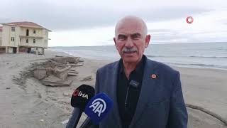 Deniz 100 Metre İçeri Girdi, Villalar Çöktü